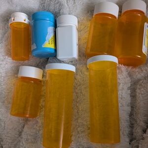Empty Pill Bottles, New Containers. Zip Lock Baggies, Etc